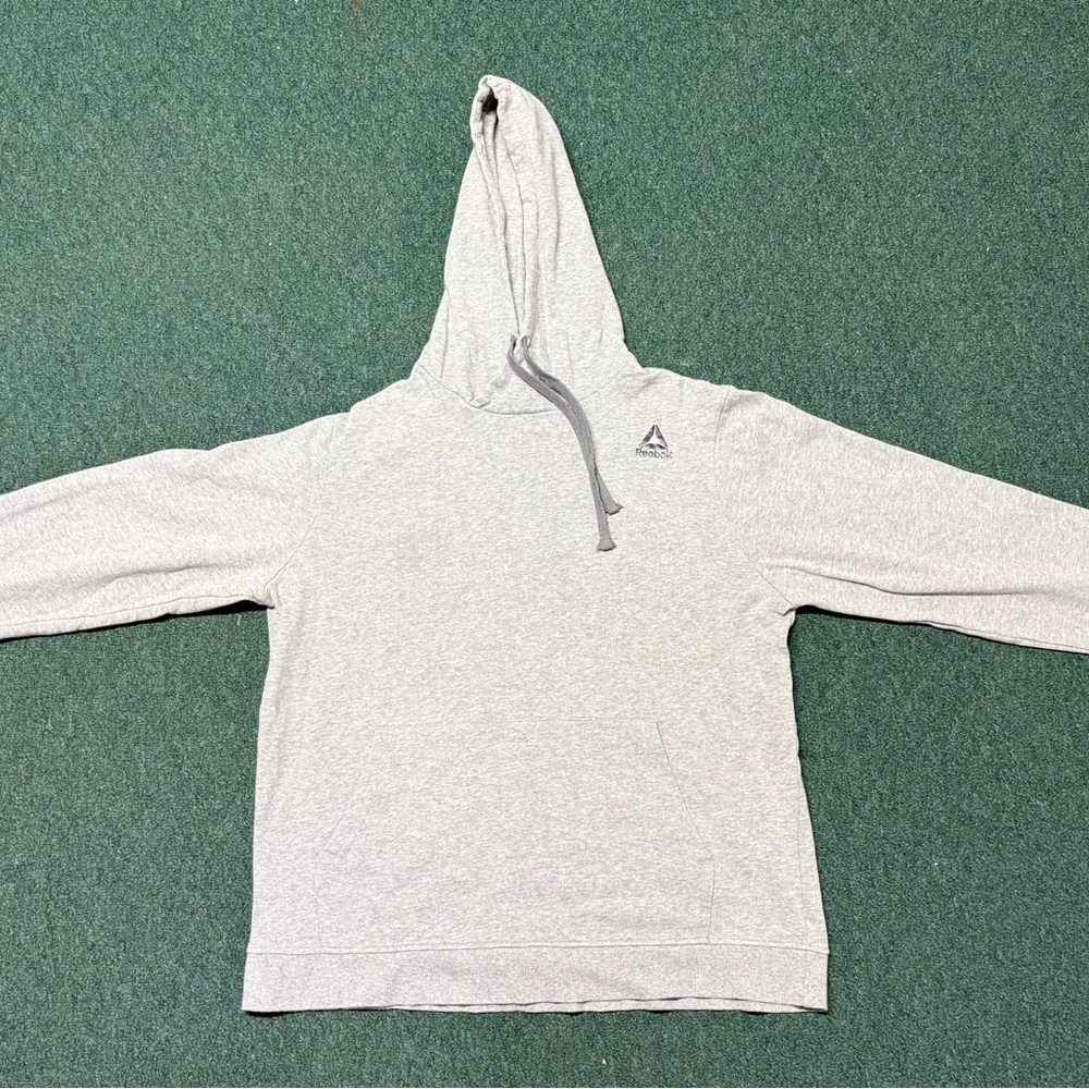 Reebok Men's Light Gray Pullover Hoodie